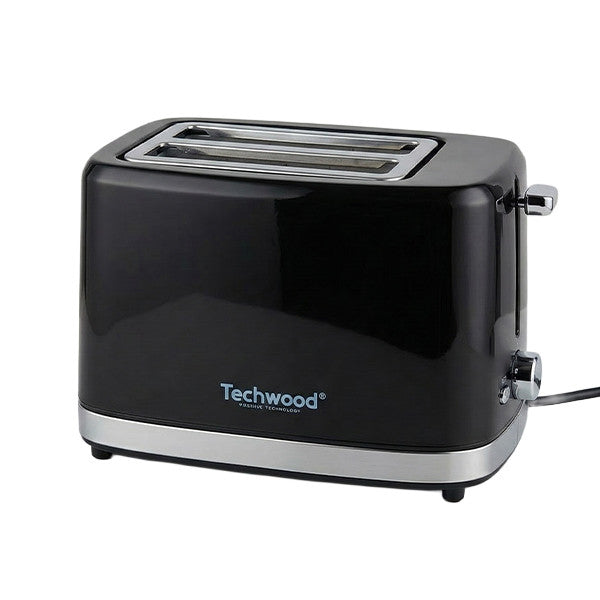 Grille-Pain Design Noir & Argent 700W