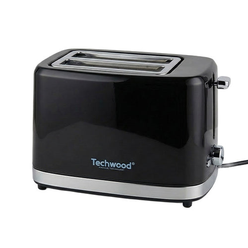 Grille-Pain Design Noir & Argent 700W
