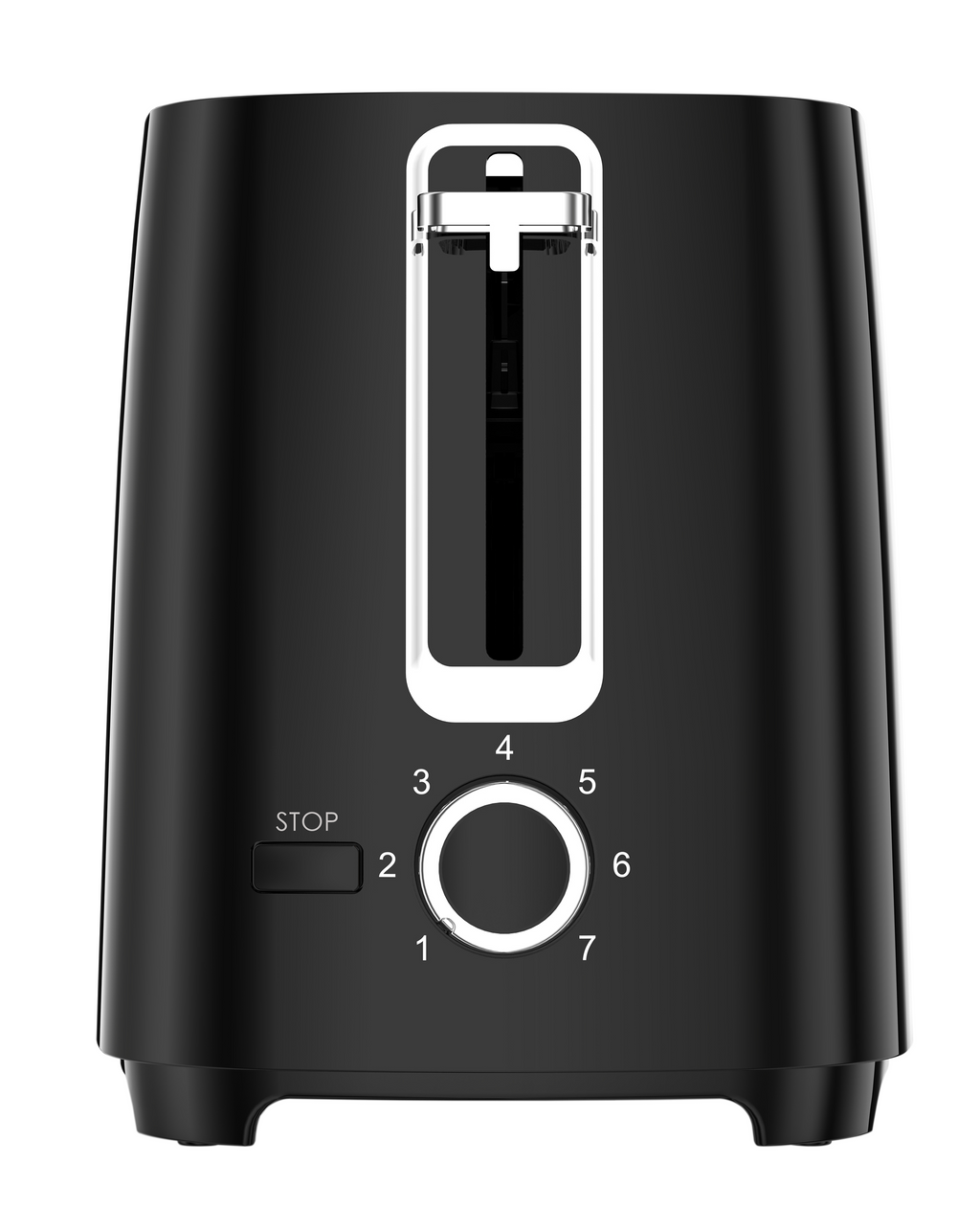 Grille-pain Design Noir 700W – 2 Fentes Larges