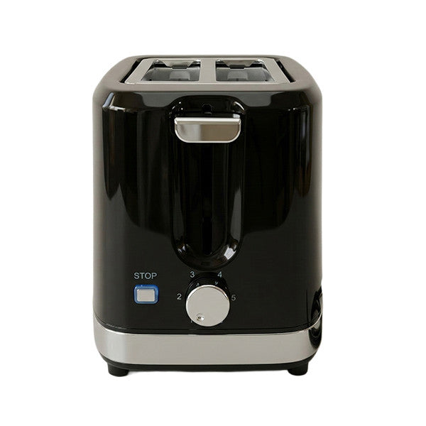 Grille-Pain Design Noir & Argent 700W