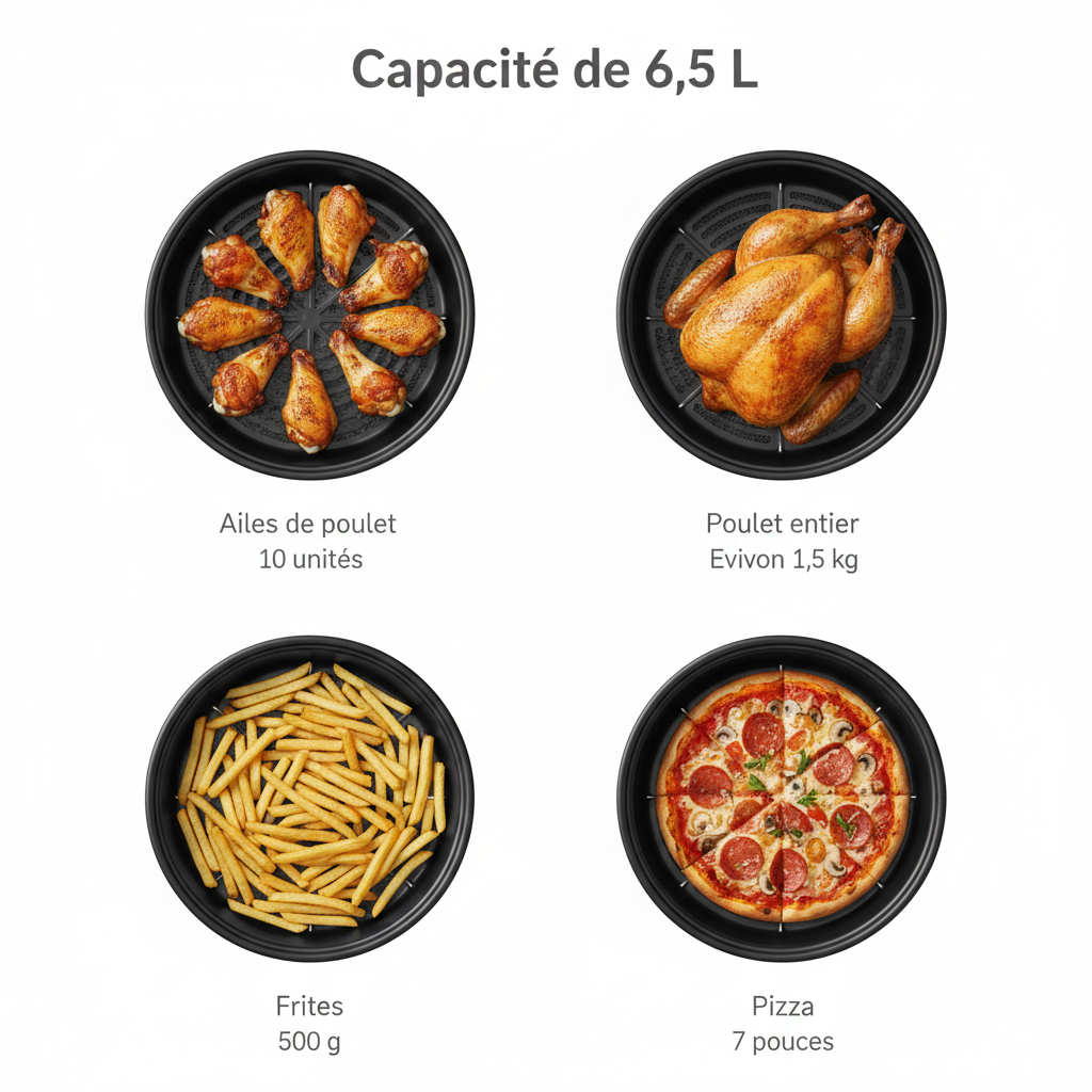 Infographie capacité 6.5L